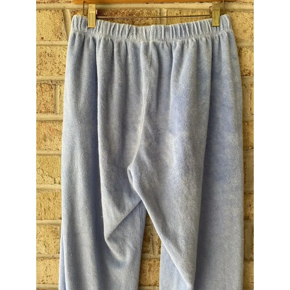 NWOT Stoney Clover Lane x Donni Collab Sweatpant Baby Blue Terrycloth Large - Picture 6 of 7